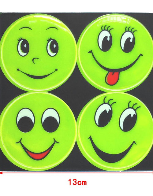 Load image into Gallery viewer, Reflective Smiling Face Sticker | Reflective Bike Safety | Bicycle
