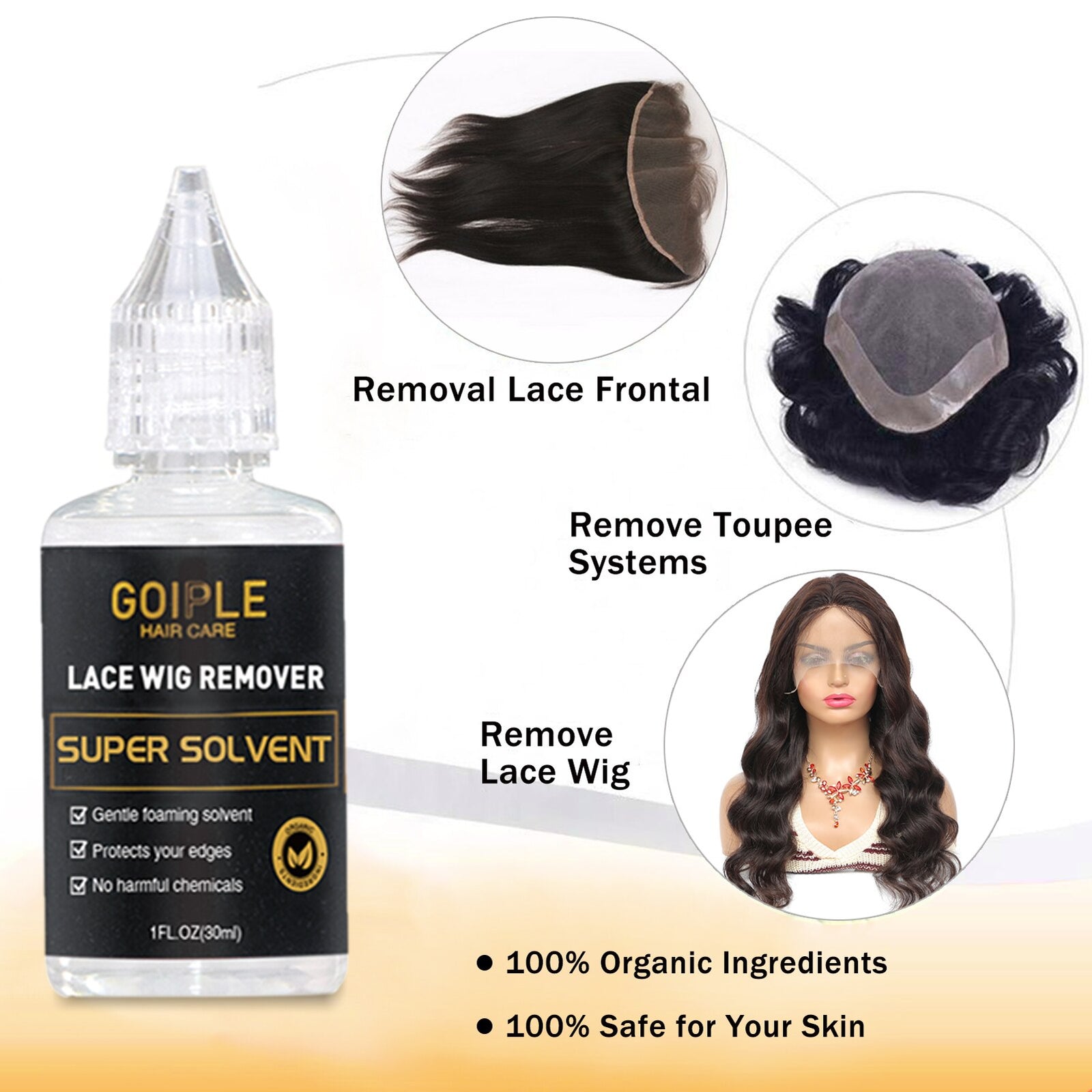 GOIPLE Extra Hold Waterproof Adhesive Scalp Protector Spray for Skin