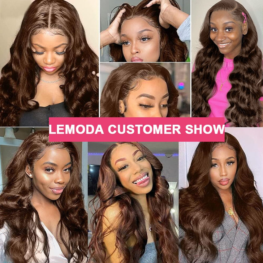 Chocolate Brown Human Lace Wig | Chocolate Brown Lace Front Wig - Hd