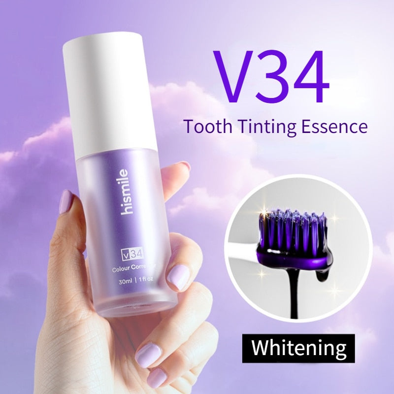 HISMILE V34 Toothpaste Purple Color Corrector Toothpaste For Teeth