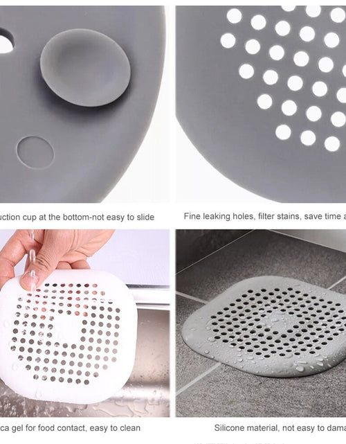 Load image into Gallery viewer, Hair Filter Sink Anti blocking Strainer Bathtub Shower Floor Drain
