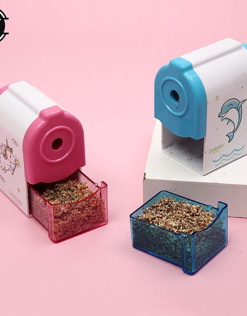 Load image into Gallery viewer, Hand crank Cute Dolphin Mechanical Sharpener For Pencil School Office
