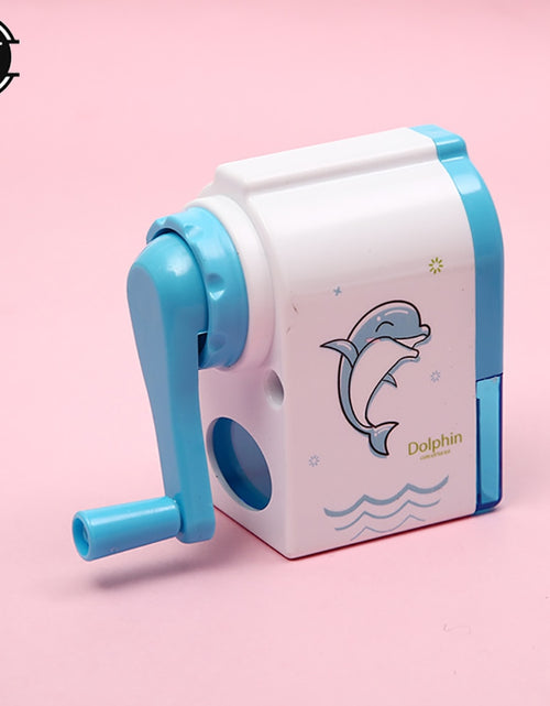 Load image into Gallery viewer, Hand crank Cute Dolphin Mechanical Sharpener For Pencil School Office
