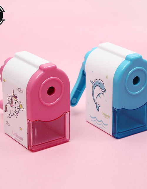 Load image into Gallery viewer, Hand crank Cute Dolphin Mechanical Sharpener For Pencil School Office
