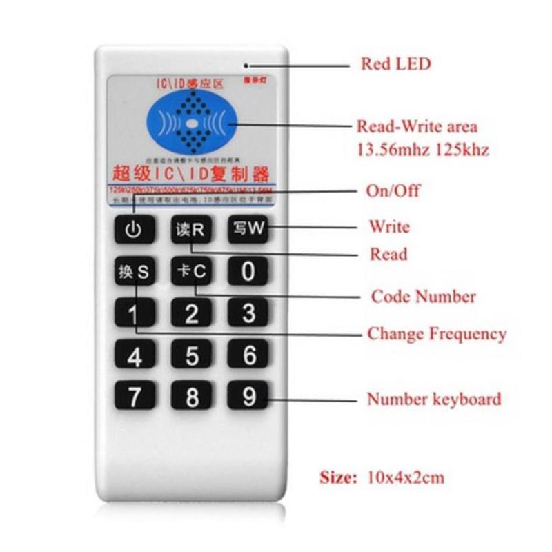 Handheld Frequency 125khz-13.56mhz Copier Duplicator Cloner Rfid Nfc