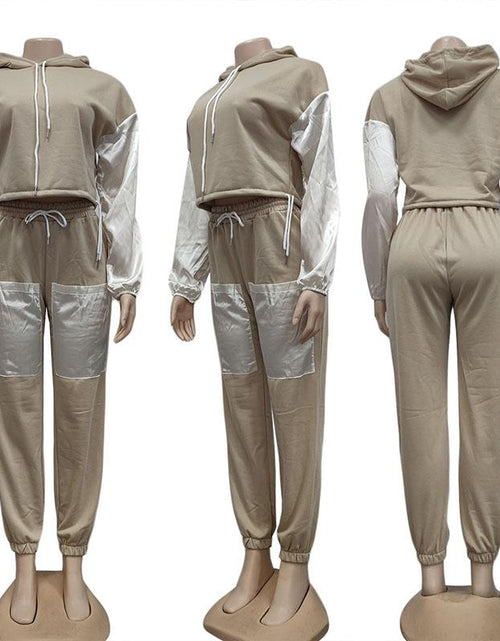 Load image into Gallery viewer, Tracksuits Long Sleeve Hooded Sweatshirt &amp; Drawstring Jogger Pants Set
