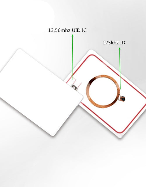 Load image into Gallery viewer, IC+ID UID Rewritable Composite Key Cards Keyfob Dual Chip Frequency
