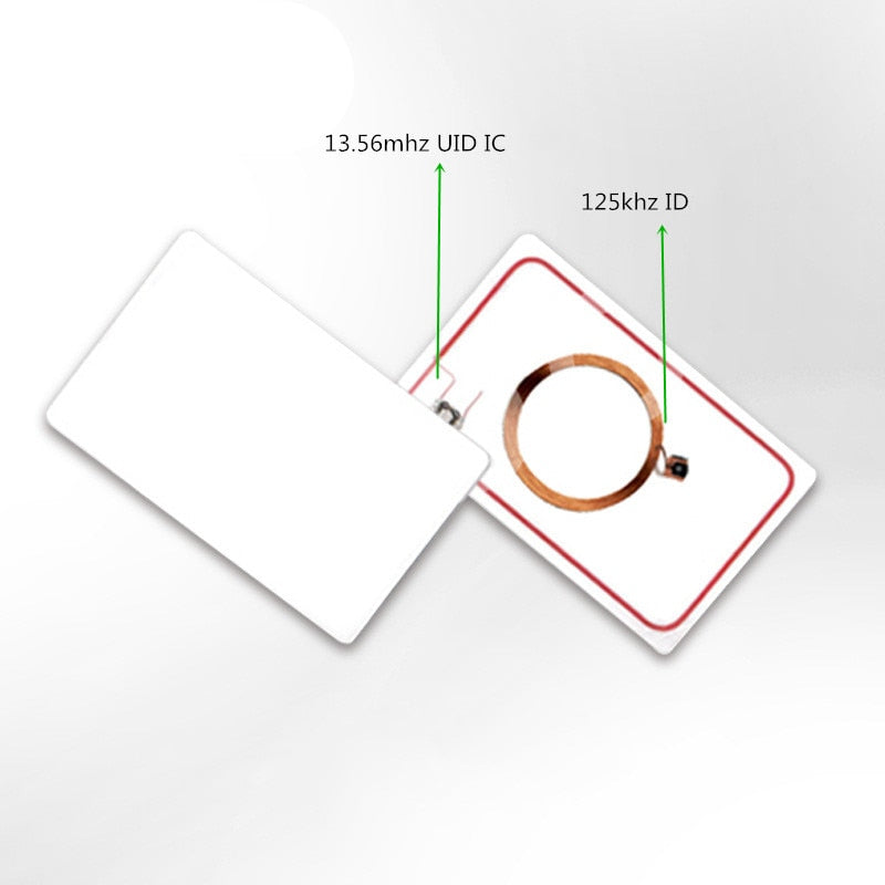 IC+ID UID Rewritable Composite Key Cards Keyfob Dual Chip Frequency