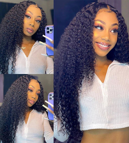 Kinky Curly U Part Human Hair Wig Brazilian Remy Hair 2x4 U part wig