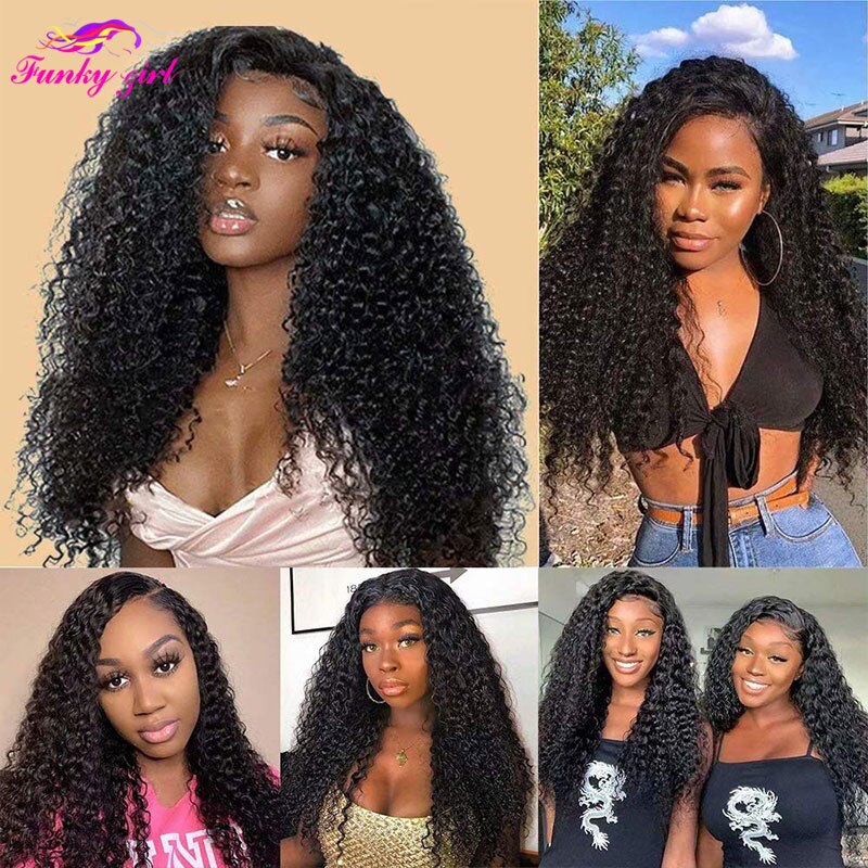 Kinky Curly U Part Human Hair Wig Brazilian Remy Hair 2x4 U part wig