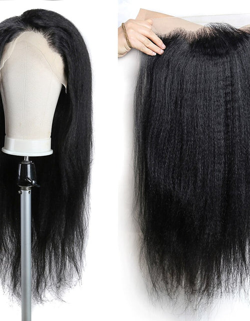 Load image into Gallery viewer, Kinky Straight Lace Front Wigs Human Hair 13x4 Yaki Straight Human
