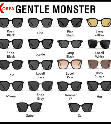 Korea Gentle Monster Fashion Sunglasses New 25 Styles Luxury Brand