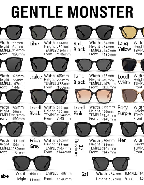 Load image into Gallery viewer, Korea Gentle Monster Fashion Sunglasses New 25 Styles Luxury Brand
