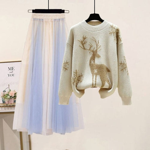 Load image into Gallery viewer, Korean Spring Sweet Contrast Color Stitching Knitted Sweater Pullover
