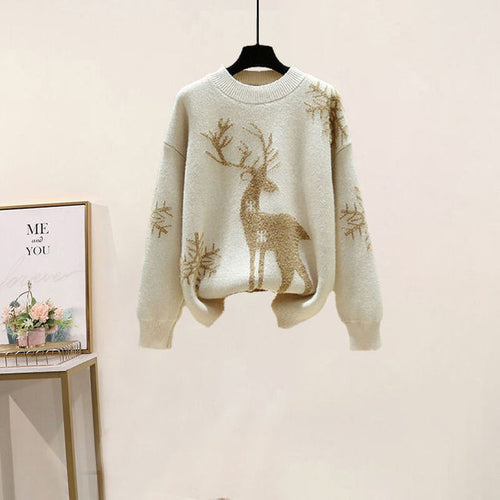 Load image into Gallery viewer, Korean Spring Sweet Contrast Color Stitching Knitted Sweater Pullover
