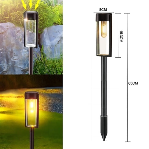 Load image into Gallery viewer, LED Solar Outdoor Pathway Lights Tungsten Filament Bulb Solar Path
