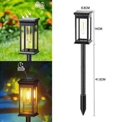 Load image into Gallery viewer, LED Solar Outdoor Pathway Lights Tungsten Filament Bulb Solar Path
