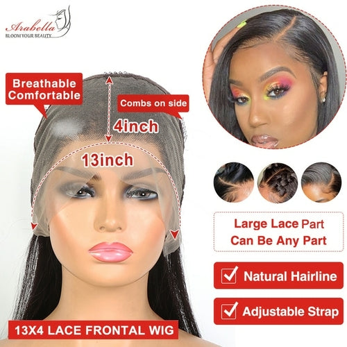 Body Wave Lace Front Wig 13x5x2 Transparent Lace Front Human Hair Wigs