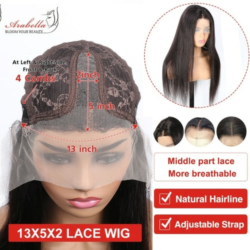 Body Wave Lace Front Wig 13x5x2 Transparent Lace Front Human Hair Wigs