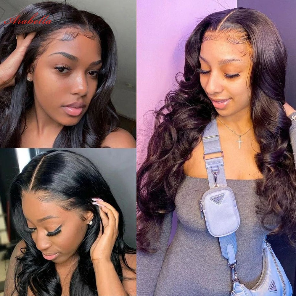 Body Wave Lace Front Wig 13x5x2 Transparent Lace Front Human Hair Wigs