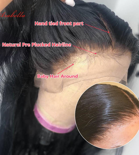 Body Wave Lace Front Wig 13x5x2 Transparent Lace Front Human Hair Wigs