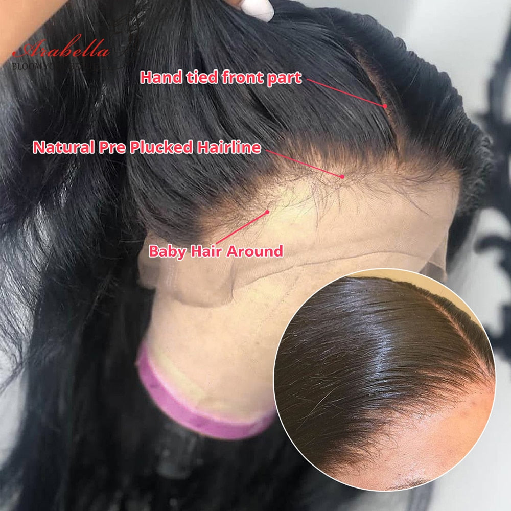 Body Wave Lace Front Wig 13x5x2 Transparent Lace Front Human Hair Wigs