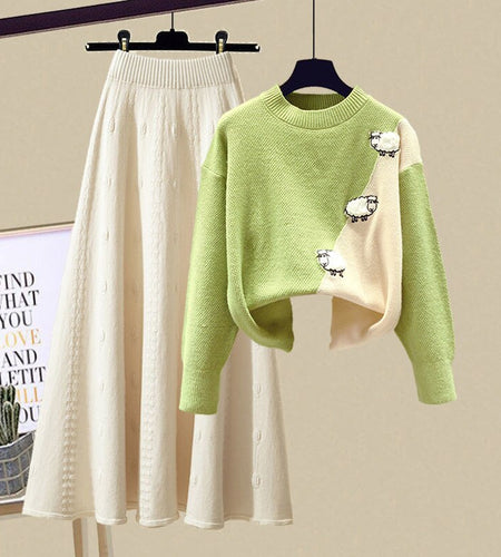 Large Women's Winter Suit Women 2022 South Korea New Round Neck