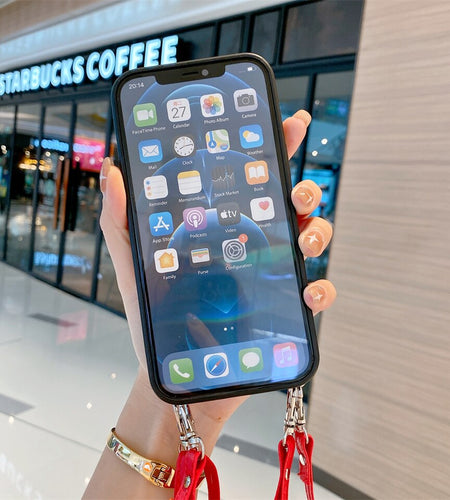 Lattice Wallet Shoulder Strap Case For Samsung Galaxy S22 S20 S21 FE