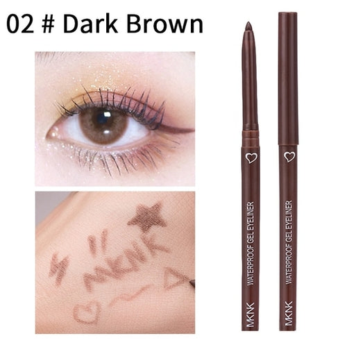 Long Lasting Eyeliner Pencil Colourful Pigment Waterproof Blue Black