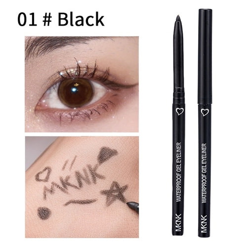 Long Lasting Eyeliner Pencil Colourful Pigment Waterproof Blue Black