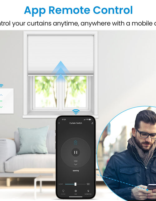Load image into Gallery viewer, LoraTap Roller Shutter Switch for Automatic Curtain Motor Tuya Smart
