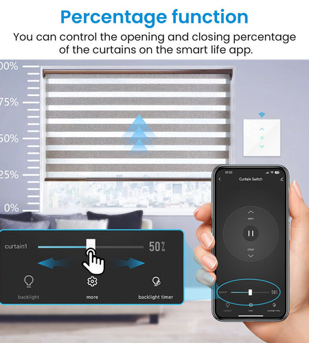 LoraTap Roller Shutter Switch for Automatic Curtain Motor Tuya Smart