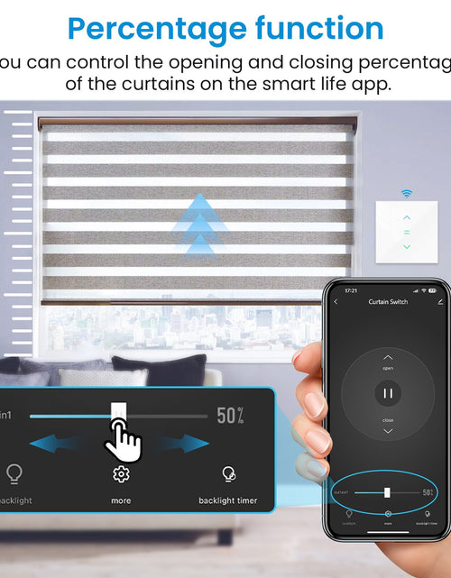 Load image into Gallery viewer, LoraTap Roller Shutter Switch for Automatic Curtain Motor Tuya Smart
