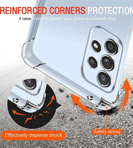 Luxury Clear Phone Case For Samsung A53 5g Shockproof Case For Samsung