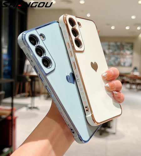 Luxury Plating Case For Samsung Galaxy S22 Ultra S21 S20 Fe A52 A53