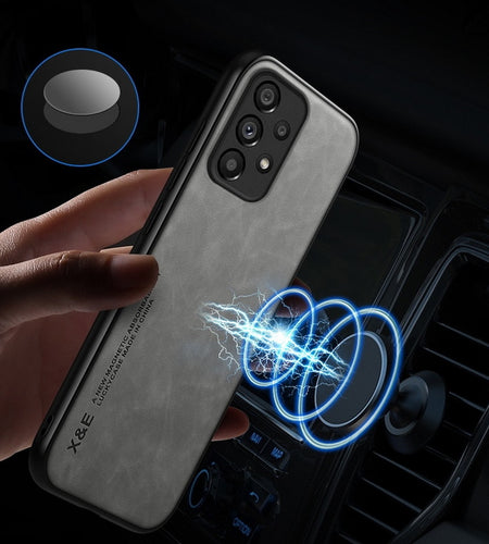 Magnetic Sheepskin Leather Case For Samsung Galaxy S22 Ultra S21 S20