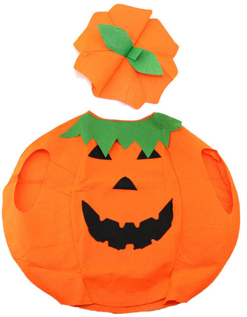 Load image into Gallery viewer, Pumpkin Costume Adult Children | Smiley Halloween Costumes | Orange
