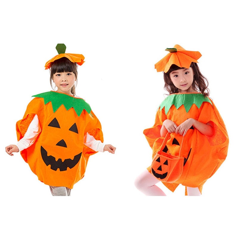 Pumpkin Costume Adult Children | Smiley Halloween Costumes | Orange