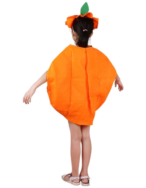 Load image into Gallery viewer, Pumpkin Costume Adult Children | Smiley Halloween Costumes | Orange
