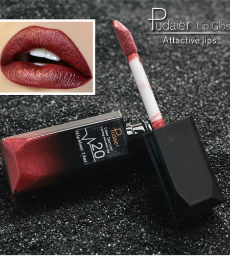 Matte Liquid Lipstick Waterproof Long Lasting Lip Gloss Tint Sexy Red