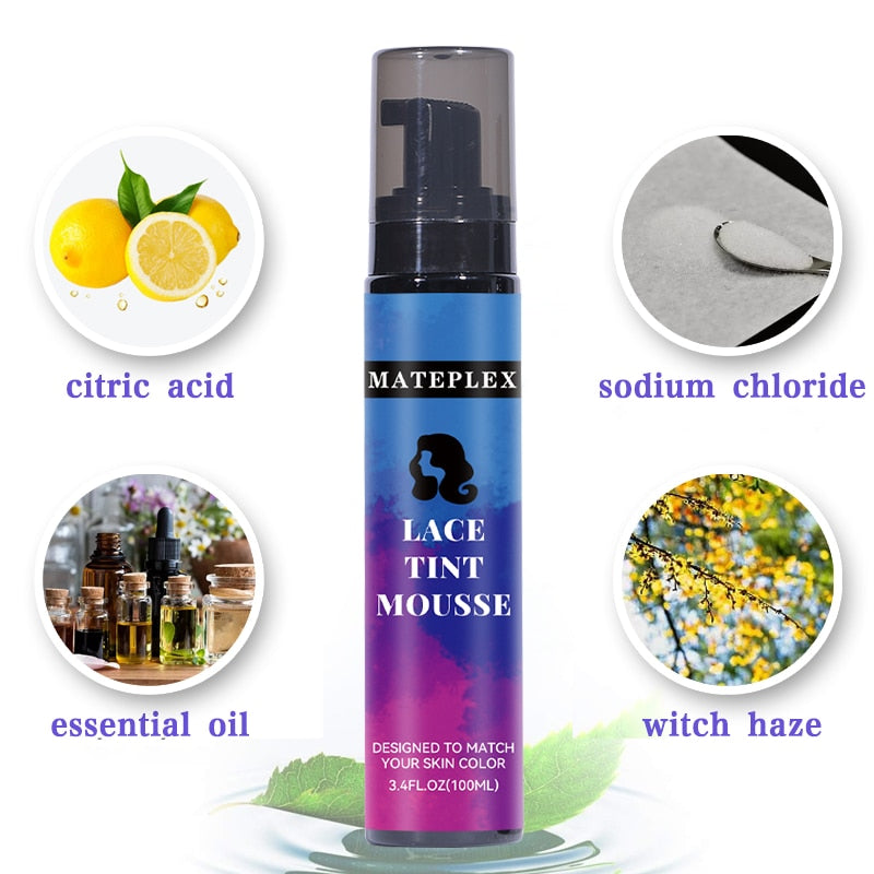 Melting Spray For Lace Wig Temporary Hold Lace Tint Mousse Wig Glue