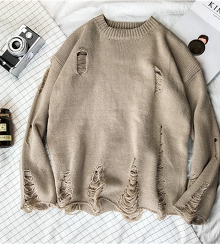 Destroyed Sweater Women | Men's Destroyed Sweater | Destroyed Knitwear