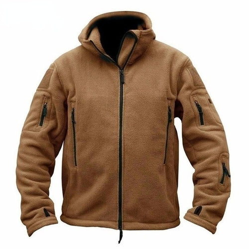 Load image into Gallery viewer, Men US Military Tactical Jacket Winter Thermal Fleece Zip Up Outdoors
