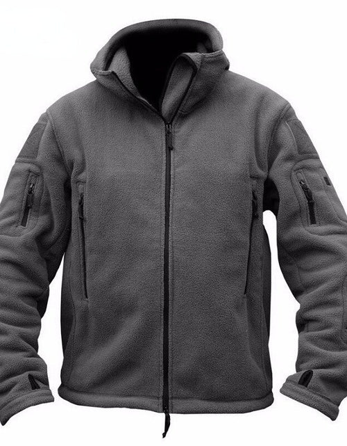 Load image into Gallery viewer, Men US Military Tactical Jacket Winter Thermal Fleece Zip Up Outdoors
