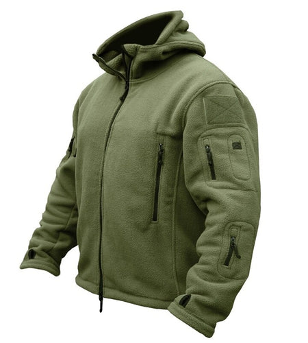 Men US Military Tactical Jacket Winter Thermal Fleece Zip Up Outdoors