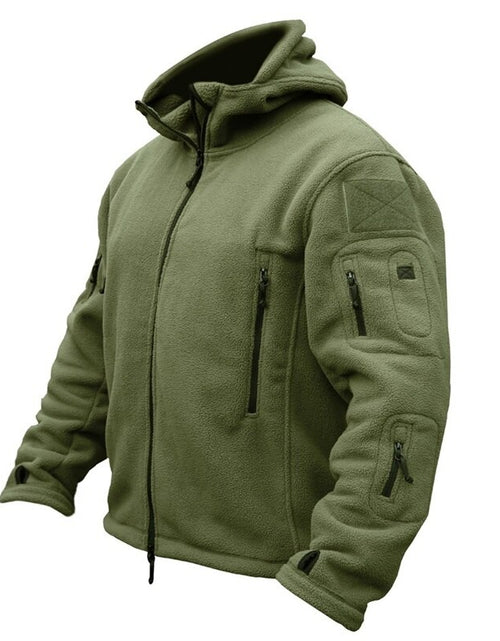 Load image into Gallery viewer, Men US Military Tactical Jacket Winter Thermal Fleece Zip Up Outdoors
