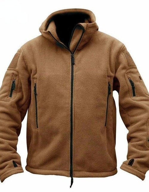 Load image into Gallery viewer, Men US Military Tactical Jacket Winter Thermal Fleece Zip Up Outdoors
