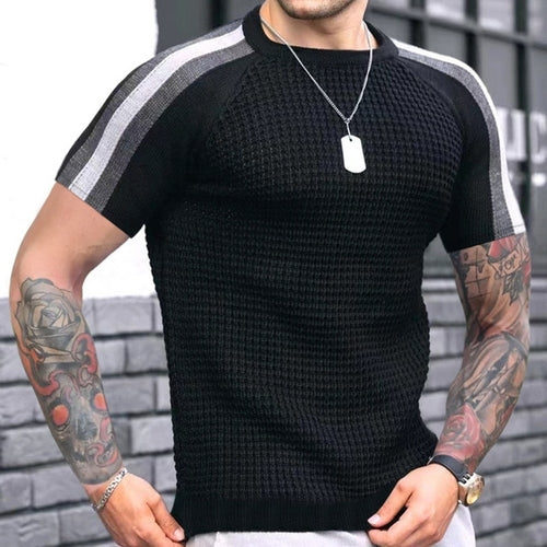 Load image into Gallery viewer, Men&#39;s Autumn And Winter Long Sleeved Round Neck Sweater Contrasting
