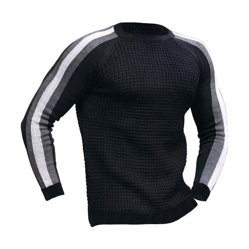 Load image into Gallery viewer, Men&#39;s Autumn And Winter Long Sleeved Round Neck Sweater Contrasting
