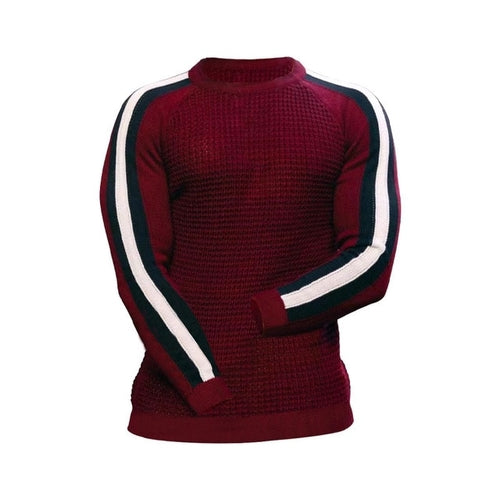 Load image into Gallery viewer, Men&#39;s Autumn And Winter Long Sleeved Round Neck Sweater Contrasting
